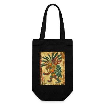 Mayan Demon God in Ancient Style - Gift Bag for Bottles - black - Front