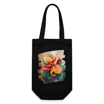 Printemps Printemps Début Fleur Fleurs - Sac à bouteille - noir - Devant