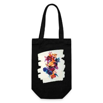 Printemps Printemps Début Fleur Fleurs - Sac à bouteille - noir - Devant