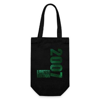 Limited Edition 2007 18th Birthday Gift - Gift Bag for Bottles - black - Front