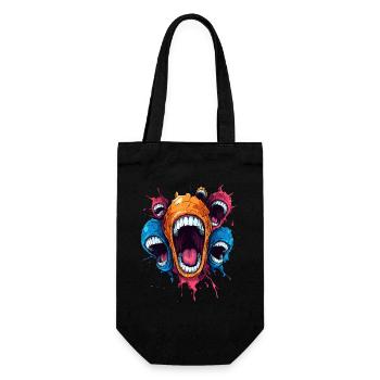 Screaming Monsters – Chaotic Energy - Gift Bag for Bottles - black - Front