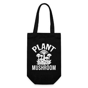 Champignon végétal - Sac à bouteille - noir - Devant