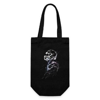 Croquis de joueur de football américain - Sac à bouteille - noir - Devant