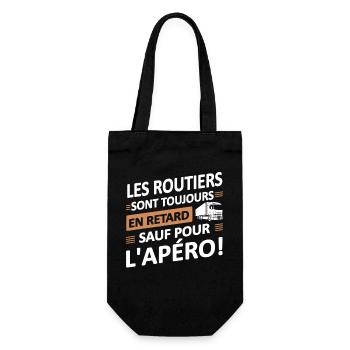 Les Routiers Sont Toujours En Retard - Sac à bouteille - noir - Devant