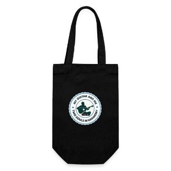 Guitarist: My guitar and I - Gift Bag for Bottles - black - Front