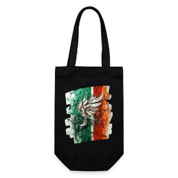 Italian flag Italy - Gift Bag for Bottles - black - Front