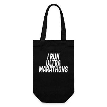 Je cours des ultramarathons Ultra Trail Running Traillauf - Sac à bouteille - noir - Devant