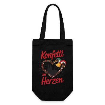 Köln Konfetti Im Herzen Karneval Herz Kölner Köln - Geschenkbeutel für Flaschen - Schwarz - Vorne