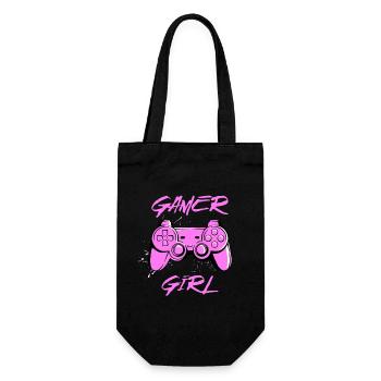 Fille joueuse - Sac à bouteille - noir - Devant