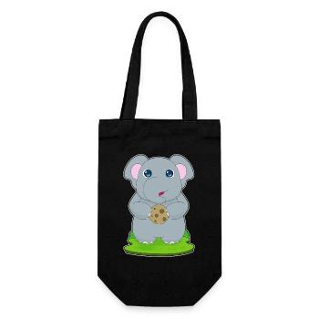 Elephant Cookie - Gift Bag for Bottles - black - Front