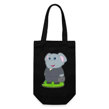 Elephant Handbag - Gift Bag for Bottles - black - Front