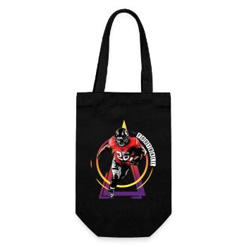 Joueur de football américain USA Amérique Sports Rétro - Sac à bouteille - noir - Devant