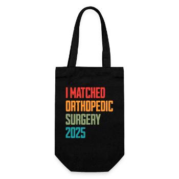I Matched Orthopedic Surgery 2025 - Geschenkbeutel für Flaschen - Schwarz - Vorne