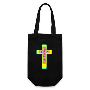 Croix Croix Crucifix - Sac à bouteille - noir - Devant