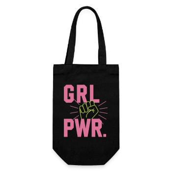 Femmes Pouvoir GRL PWR Fille Patriarcat Féminisme - Sac à bouteille - noir - Devant