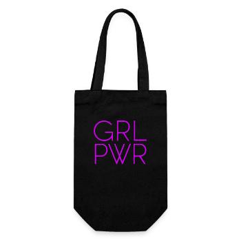 Femmes Pouvoir GRL PWR Fille Patriarcat Féminisme - Sac à bouteille - noir - Devant