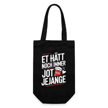 Et Hätt Noch Immer Jot Jejange Kölsch Köln Kölner - Geschenkbeutel für Flaschen - Schwarz - Vorne