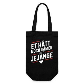Et Hätt Noch Immer Jot Jejange Kölsch Köln Kölner - Geschenkbeutel für Flaschen - Schwarz - Vorne