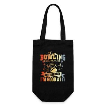Bowling joke - Gift Bag for Bottles - black - Front