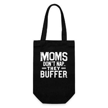 Les mamans ne font pas la sieste, elles tamponnent le cadeau drôle de maman - Sac à bouteille - noir - Devant
