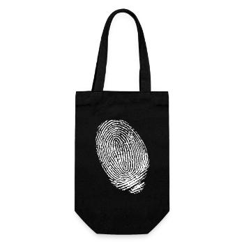 FINGERABDRUCK - Geschenkbeutel für Flaschen - Schwarz - Vorne