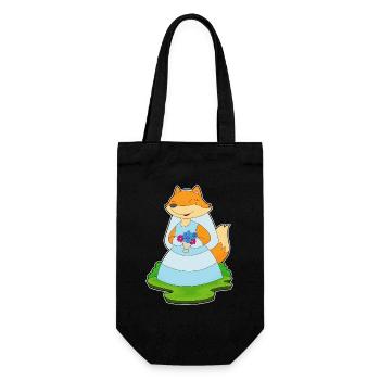 Fox Bridal Veil Wedding - Gift Bag for Bottles - black - Front