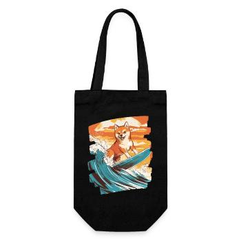 Shiba Inu - Gift Bag for Bottles - black - Front