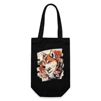 Shiba Inu - Gift Bag for Bottles - black - Front