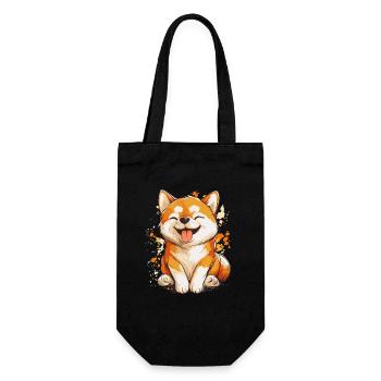 Shiba Inu - Gift Bag for Bottles - black - Front