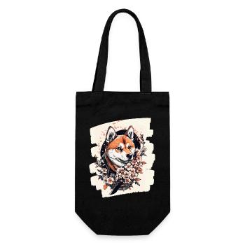 Shiba Inu - Sac à bouteille - noir - Devant