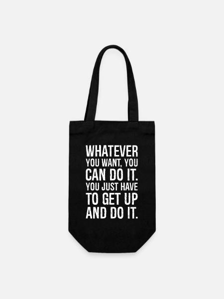 tout ce que tu veux, tu peux le faire, il te suffit - Sac à bouteille - noir