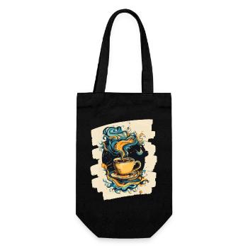 Coffee Coffee Coffee Lovers - Gift Bag for Bottles - black - Front
