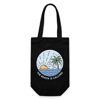 La plage vous appelle - Sac à bouteille - noir - Devant
