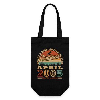 Avril 2005 Vintage Cadeau Anniversaire - Sac à bouteille - noir - Devant