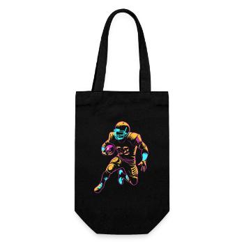 Football Player - Gift Bag for Bottles - black - Front