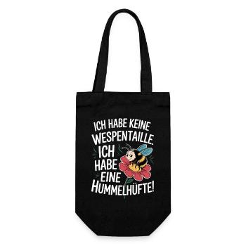 Ich Habe Eine Hummelhüfte Body Positivity Frauen - Geschenkbeutel für Flaschen - Schwarz - Vorne
