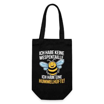 Ich Habe Eine Hummelhüfte Body Positivity Frauen - Geschenkbeutel für Flaschen - Schwarz - Vorne