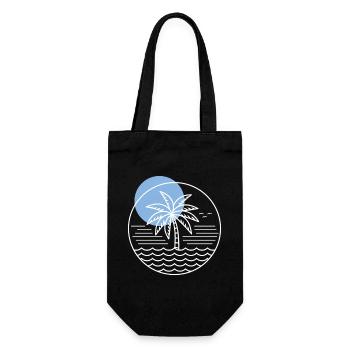 Cercle de palmiers - Sac à bouteille - noir - Devant