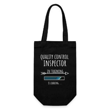 Quality Control Inspector in Training Profession - Gift Bag for Bottles - black - Front