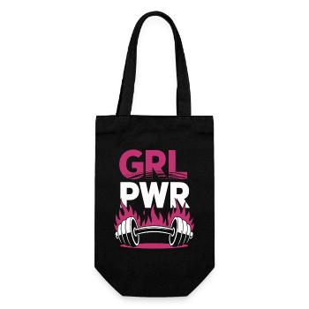 Femmes Pouvoir GRL PWR Fille Patriarcat Féminisme - Sac à bouteille - noir - Devant