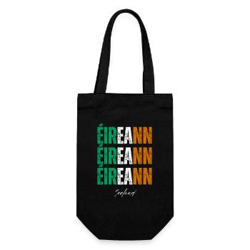 Flagge von Irland, Irish Pride - Geschenkbeutel für Flaschen - Schwarz - Vorne