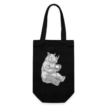 Rhino Coffee Mug - Gift Bag for Bottles - black - Front