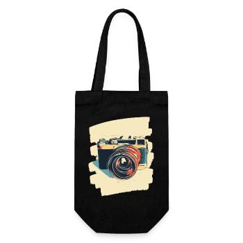 Appareil photo Appareil photo Photographe Femme Photographe - Sac à bouteille - noir - Devant