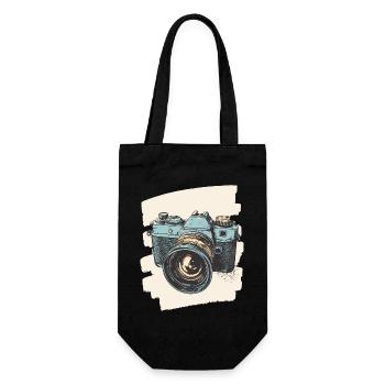 Appareil photo Appareil photo Photographe Femme Photographe - Sac à bouteille - noir - Devant