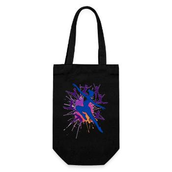 Gymnastics Gymnastics Acrobatics Artistic Gymnastics - Gift Bag for Bottles - black - Front