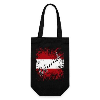Drapeau de l’Autriche, fierté autrichienne - Sac à bouteille - noir - Devant