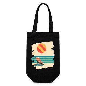 Summer Sun Beach - Gift Bag for Bottles - black - Front
