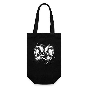 Kickboxing Gloves Street Art - Gift Bag for Bottles - black - Front
