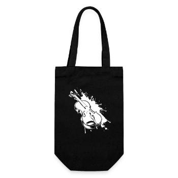 Violin Graffiti - Gift Bag for Bottles - black - Front