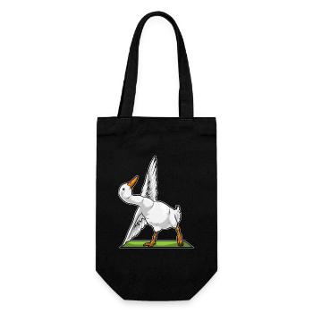 Duck Yoga Fitness Gymnastics - Gift Bag for Bottles - black - Front